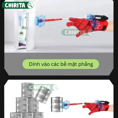Mặt Nạ Người Nhện, Găng Tay Bắn Tơ Spiderman - Bộ Đồ Chơi Bé Trai Chirita 49k