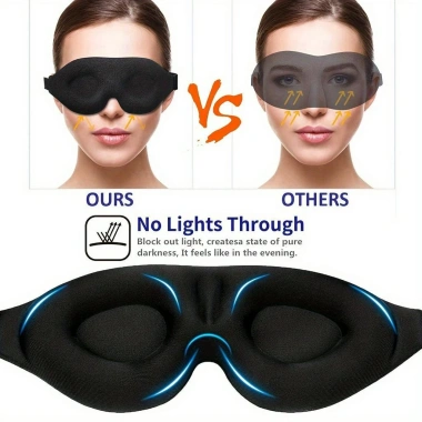 Mặt nạ Sleep Eye 3D - Bóng ngủ không áp lực, đệm mềm, phù hợp du lịch và ngủ tại nhà - Giá 71.045₫ 3
