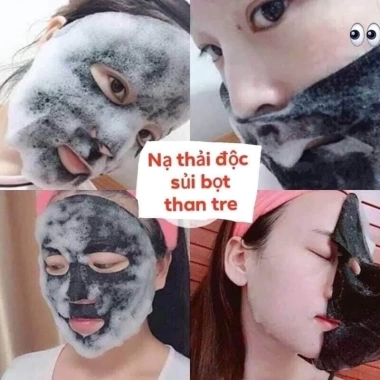 Mặt nạ sủi bọt thải độc muối biển đen JOMTAM - Dưỡng ẩm, trắng sáng da, chỉ 80.000₫