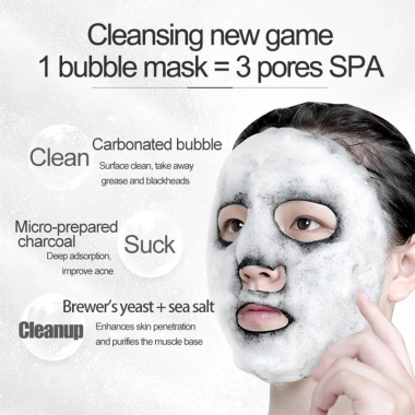 Mặt nạ sủi bọt thải độc muối biển đen JOMTAM - Dưỡng ẩm, trắng sáng da, chỉ 80.000₫