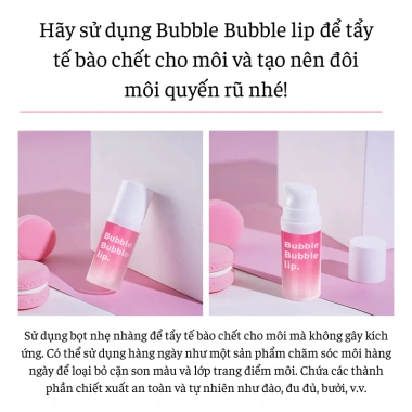 Mặt Nạ Tẩy Da Chết Môi Bubble Lip - Bỏ Keratin, Giảm Thâm, Dưỡng Mềm Mịn, Hồng Hào - 49.008 VND