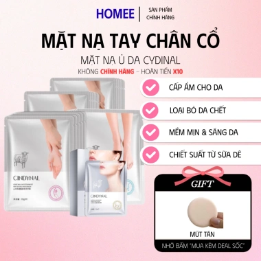 Mặt Nạ Ủ Tay Chân Cổ Cydinal Trắng Da, Tẩy Da Chết, Trẻ Hóa Làn Da Giá 30.000 VND Mặt Nạ Ủ Tay Chân Cổ Cydinal Trắng Da, Tẩy Da Chết, Trẻ Hóa Làn Da Giá 30.000 VND