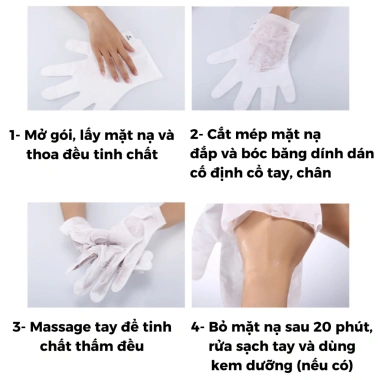 Mặt Nạ Ủ Tay Chân Cổ Cydinal Trắng Da, Tẩy Da Chết, Trẻ Hóa Làn Da Giá 30.000 VND 8