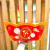 Mẫu mới 2.026 Giỏ thuyền khay thuyền Đựng quà Tết kèm lót đế và màng co 9
