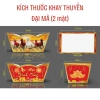 Mẫu mới 2.026 Giỏ thuyền khay thuyền Đựng quà Tết kèm lót đế và màng co 10