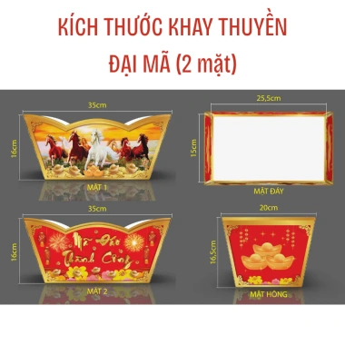 Mẫu mới 2.026 Giỏ thuyền khay thuyền Đựng quà Tết kèm lót đế và màng co 10 Mẫu mới 2.026 Giỏ thuyền khay thuyền Đựng quà Tết kèm lót đế và màng co 10