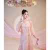 Mẫu mới áo dài cách tân Phương Hằng 4 tà tơ thêu họa tiết nổi đẹp mắt siêu sang cao cấp – Giảm giá, chỉ 486.700₫ 3