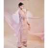 Mẫu mới áo dài cách tân Phương Hằng 4 tà tơ thêu họa tiết nổi đẹp mắt siêu sang cao cấp – Giảm giá, chỉ 486.700₫ 5