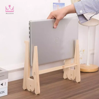 Maxrrh Đế Laptop Gỗ Lắp Ráp Lapdesk Riser Chống Nhiệt, Giá Đỡ Gia Cố - 94.600 VND