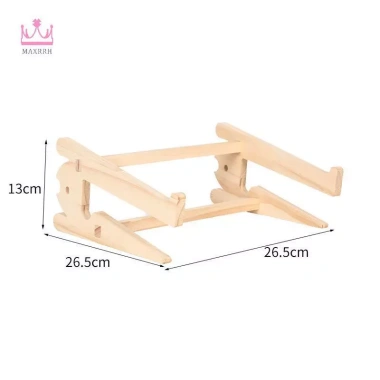 Maxrrh Đế Laptop Gỗ Lắp Ráp Lapdesk Riser Chống Nhiệt, Giá Đỡ Gia Cố - 94.600 VND