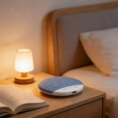 Máy Âm Thanh RENDZ Siêu Mỏng Dưới Gối Bluetooth – Loa Mini Hi‑Fi Stereo, Tiếng Ồn Trắng hỗ trợ ngủ