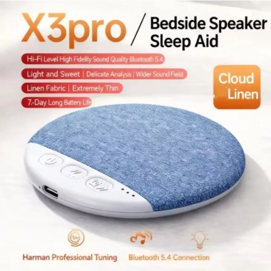 Máy Âm Thanh RENDZ Siêu Mỏng Dưới Gối Bluetooth – Loa Mini Hi‑Fi Stereo, Tiếng Ồn Trắng hỗ trợ ngủ