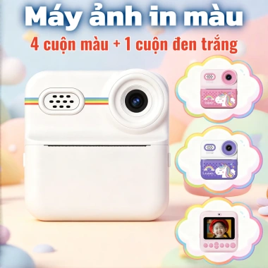 Máy ảnh trẻ em chụp in liền ngay - Đồ chơi màu sắc, quà Tết Dương lịch, giá 566k