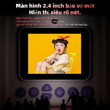 Máy ảnh trẻ em chụp in liền ngay - Đồ chơi màu sắc, quà Tết Dương lịch, giá 566k