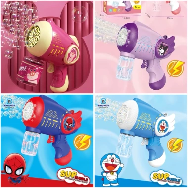 Máy bắn bong bóng xà phòng nhiều hình dễ thương cho bé - Giá 19.000 VND Máy bắn bong bóng xà phòng nhiều hình dễ thương cho bé - Giá 19.000 VND