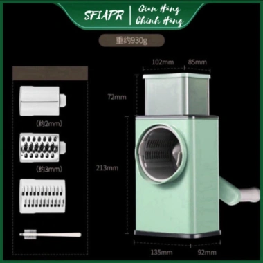 Máy Bào Sợi Rau Củ Đa Năng PTLUXURY 6 Lưỡi Dao - Cắt Tiện Lợi, Giá 99.000