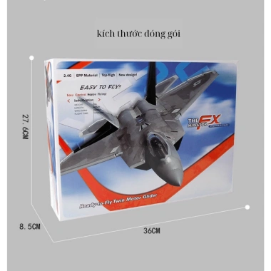Máy bay chiến đấu FX622 điều khiển từ xa EPP bền, đèn LED bay đêm, tặng pin, 350.000đ