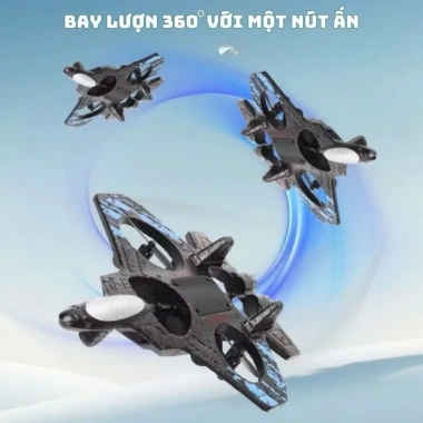 Máy bay điều khiển từ xa pin sạc - Đèn LED sáng, nhào lộn 360°, cân bằng tự động, flycam, giá ưu đãi 55.000đ