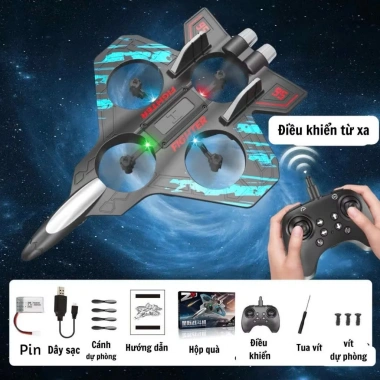 Máy bay điều khiển từ xa pin sạc - Đèn LED sáng, nhào lộn 360°, cân bằng tự động, flycam, giá ưu đãi 55.000đ