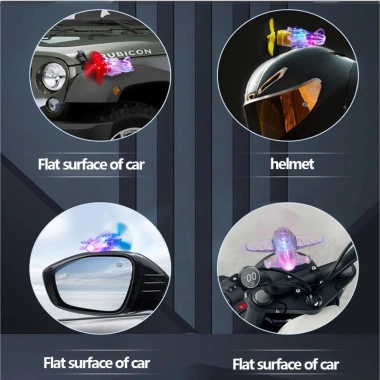 Máy bay phát sáng gắn mũ bảo hiểm, xe máy, ô tô – năng lượng gió pin, 15.660₫