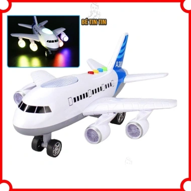 Máy Bay Tự Điều Khiển Dưới Đất Có Đèn Nhạc - Quà Tặng Bé Đáng Yêu, Giá 69.000₫