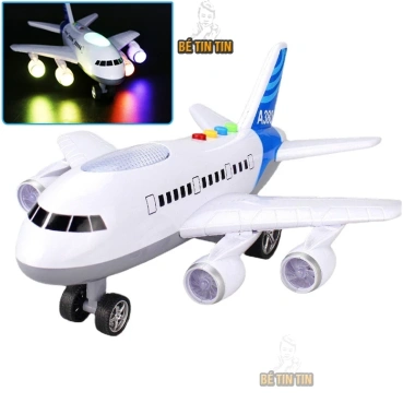 Máy Bay Tự Điều Khiển Dưới Đất Có Đèn Nhạc - Quà Tặng Bé Đáng Yêu, Giá 69.000₫