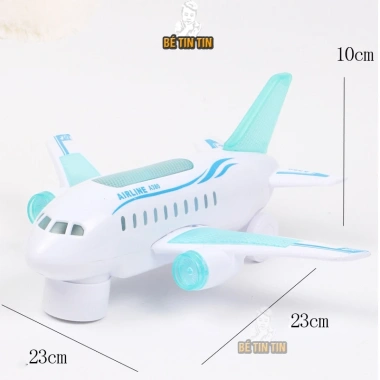 Máy Bay Tự Điều Khiển Dưới Đất Có Đèn Nhạc - Quà Tặng Bé Đáng Yêu, Giá 69.000₫