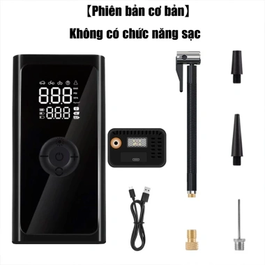 Máy Bơm Hơi Mini Không Dây Đa Năng – Đèn Pin, Sạc USB, Tự Động Dừng, Dụng Cụ Khẩn Cấp Xe Máy & Du Lịch 10