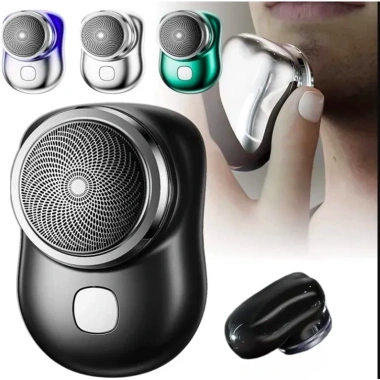 Máy Cạo Râu Mini Bỏ Túi Du Lịch Sạc Pin 3 Lưỡi Tự Mài Độ Bền Cao Tiện Lợi 4