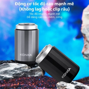 Máy Cạo Râu Mini Cầm Tay Cao Cấp KZ-XD8 - Lưỡi 3 Lá Inox, Sạc Nhanh Type‑C, Nhỏ Gọn Du Lịch, Giá Chỉ 168.000₫ 4