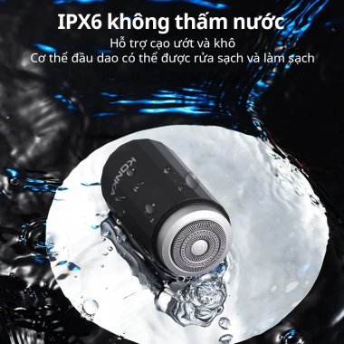 Máy Cạo Râu Mini Cầm Tay Cao Cấp KZ-XD8 - Lưỡi 3 Lá Inox, Sạc Nhanh Type‑C, Nhỏ Gọn Du Lịch, Giá Chỉ 168.000₫ 7