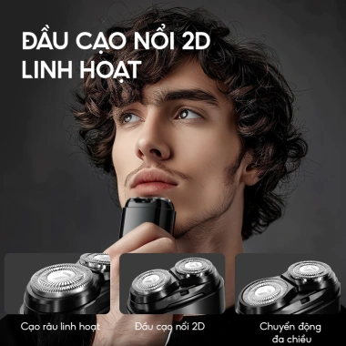Máy cạo râu mini Enchen K8 - Đầu cạo 2D, chống nước, 18 lưỡi tự mài, pin 60 ngày, bảo hành 6 tháng - Giá 269.000₫ 5