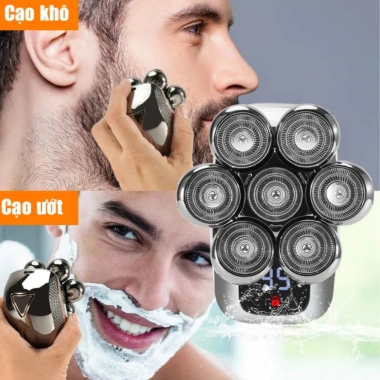 Máy cạo râu Rayco RQ-7.900 7 lưỡi - Cạo đầu trọc, cắt tóc, chống nước IPX7 730k 4
