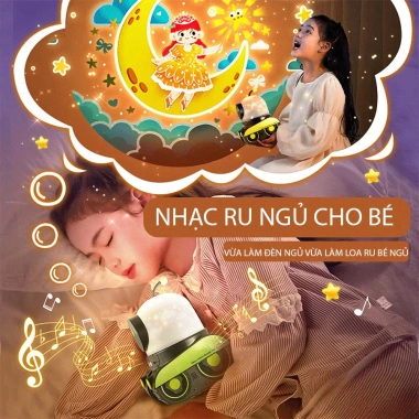Máy chiếu Bluetooth 360 Tặng 5 thẻ tròn, 5 phim cuộn, đèn ngủ & loa phát sáng - 255k 9