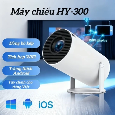Máy Chiếu Mini HY300 Ống, Độ Phân Giải Cao, Kết Nối Bộ Màn Hình, Giá 736.000đ