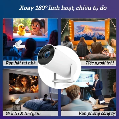 Máy Chiếu Mini HY300 Ống, Độ Phân Giải Cao, Kết Nối Bộ Màn Hình, Giá 736.000đ 2