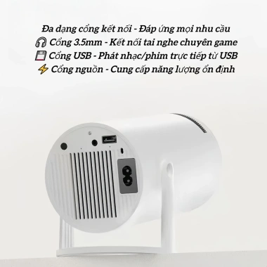 Máy Chiếu Mini HY300 Ống, Độ Phân Giải Cao, Kết Nối Bộ Màn Hình, Giá 736.000đ 4