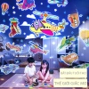 Máy chiếu robot Bluetooth 360° Đèn ngủ, loa phát sáng, Đèn sao cho bé, phòng trẻ em 7