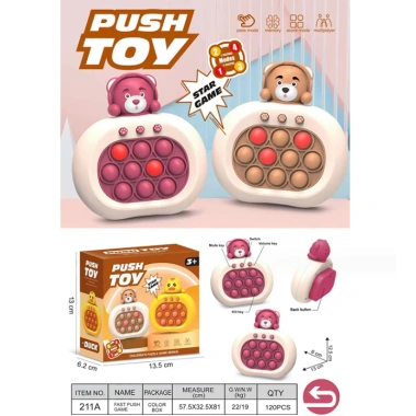 Máy Chơi Điện Tử Pop It Bopit - Đồ Chơi Bóp Búp Hình Cua Có Nhạc Đèn, Giá Ưu Đãi 33.100₫