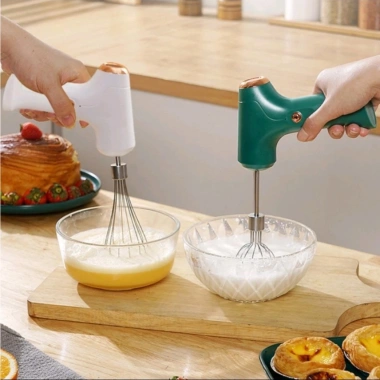 Máy Đánh Kem Mini Inox 304 Không Dây Pin Sạc - Đa Năng Cầm Tay Cho Muối, Cà Phê, Trứng, Sữa, Bơ - Du Lịch 144k