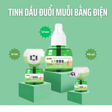 Máy Đuổi Muỗi Xông Tinh Dầu An Toàn Trẻ Em Đèn Đuổi Muỗi Nhiều Không Gian M05