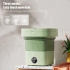 Máy Giặt Mini Gấp Gọn Cầm Tay Tự Vắt Khử Khuẩn Giặt Đồ Lót Vớ Quần Áo Trẻ Em Tiện Lợi 235k 6