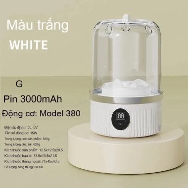 Máy giặt mini không dây sạc pin 3.000mAh – Giặt đồ lót, tã, du lịch, nhỏ gọn, giá 329k