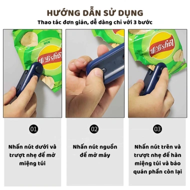 Máy hàn miệng túi mini, niêm phong thực phẩm, nhỏ gọn cho gia đình - 32.493 VND