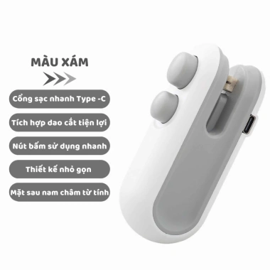Máy hàn miệng túi mini, niêm phong thực phẩm, nhỏ gọn cho gia đình - 32.493 VND 10 Máy hàn miệng túi mini, niêm phong thực phẩm, nhỏ gọn cho gia đình - 32.493 VND 10