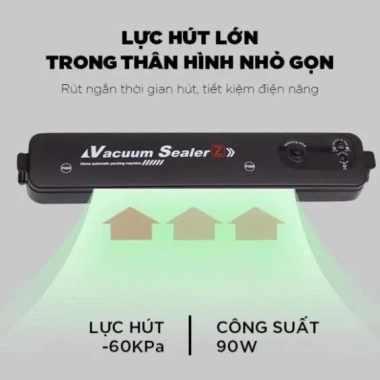 Máy Hút Chân Không Thực Phẩm và Máy Hàn Miệng Túi, Tặng 10 Túi Hút, Dụng Cụ Nhà Bếp, Giá chỉ 59.000₫