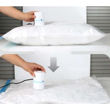 Máy hút chân không + Túi mềm dẻo đựng quần áo, chăn màn mền, chống mốc - 36.000₫ 3