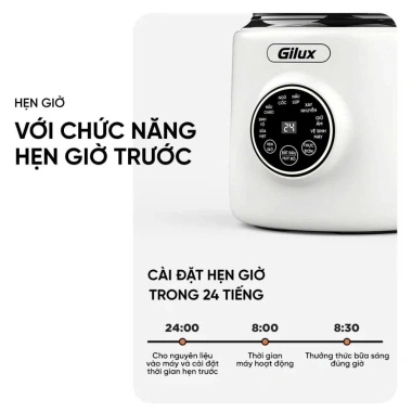 Máy làm sữa hạt Gilux 8 chức năng xay nấu tiện lợi - Bảo hành 12 tháng - Giá ưu đãi 1.149.000 VND