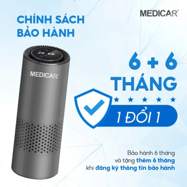Máy lọc khử mùi xe ô tô Medicar cao cấp - Lọc PM2.5, ion âm diệt khuẩn, chống say xe, giá ưu đãi 1,480,000 VND 8