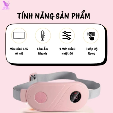 Máy massage chườm nóng giảm đau bụng hiệu quả - Quà tặng bạn gái, giá 248.999đ 2